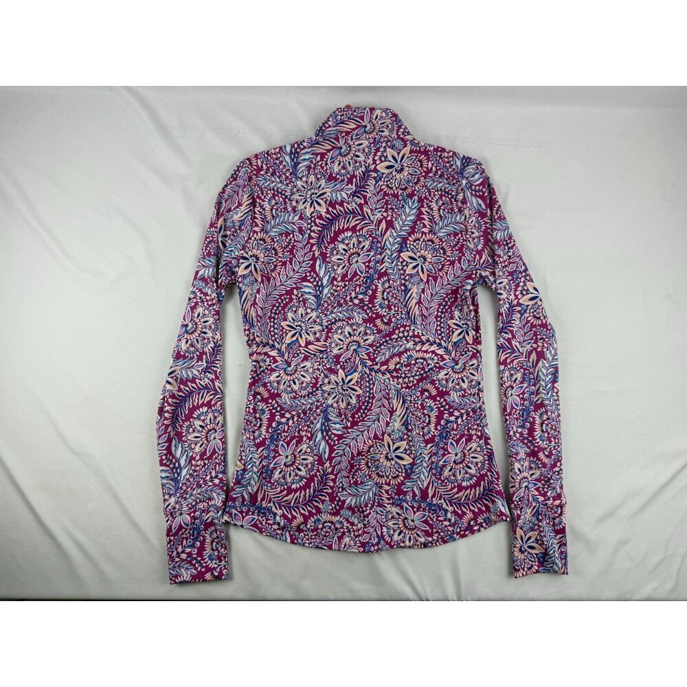 NWT Tommy Bahama Golf Tennis Jacket Womens XS Pickleball Full Zip Tropical Stret - Picture 2 of 7